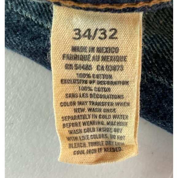 American Eagle Outfitters Mens Blue Denim Jeans 34x32 Relaxed Fit 100% Cotton - Picture 3 of 9